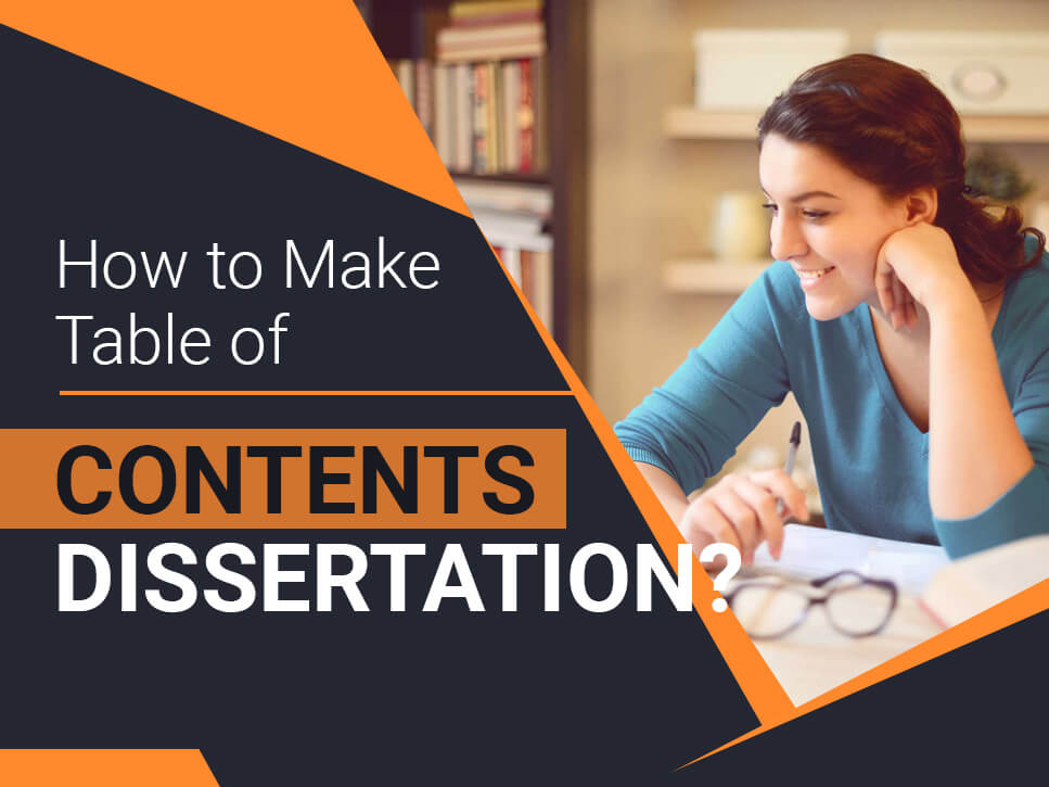 How to Make Table of Contents Dissertation