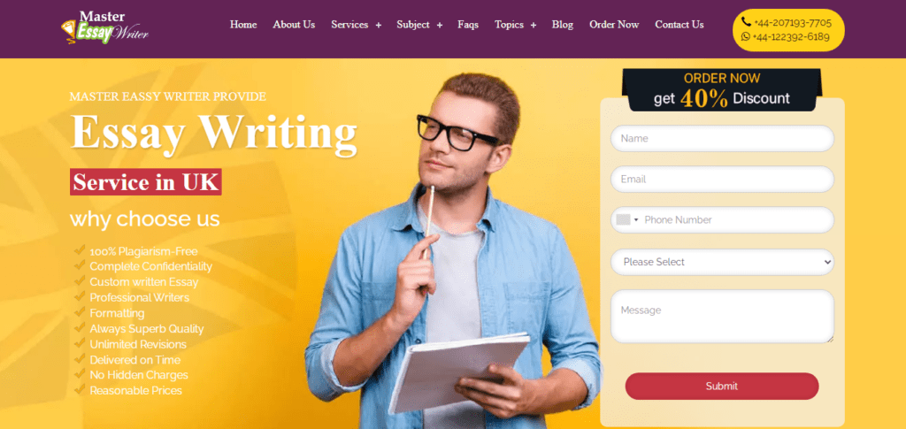 Master essay writers UK
